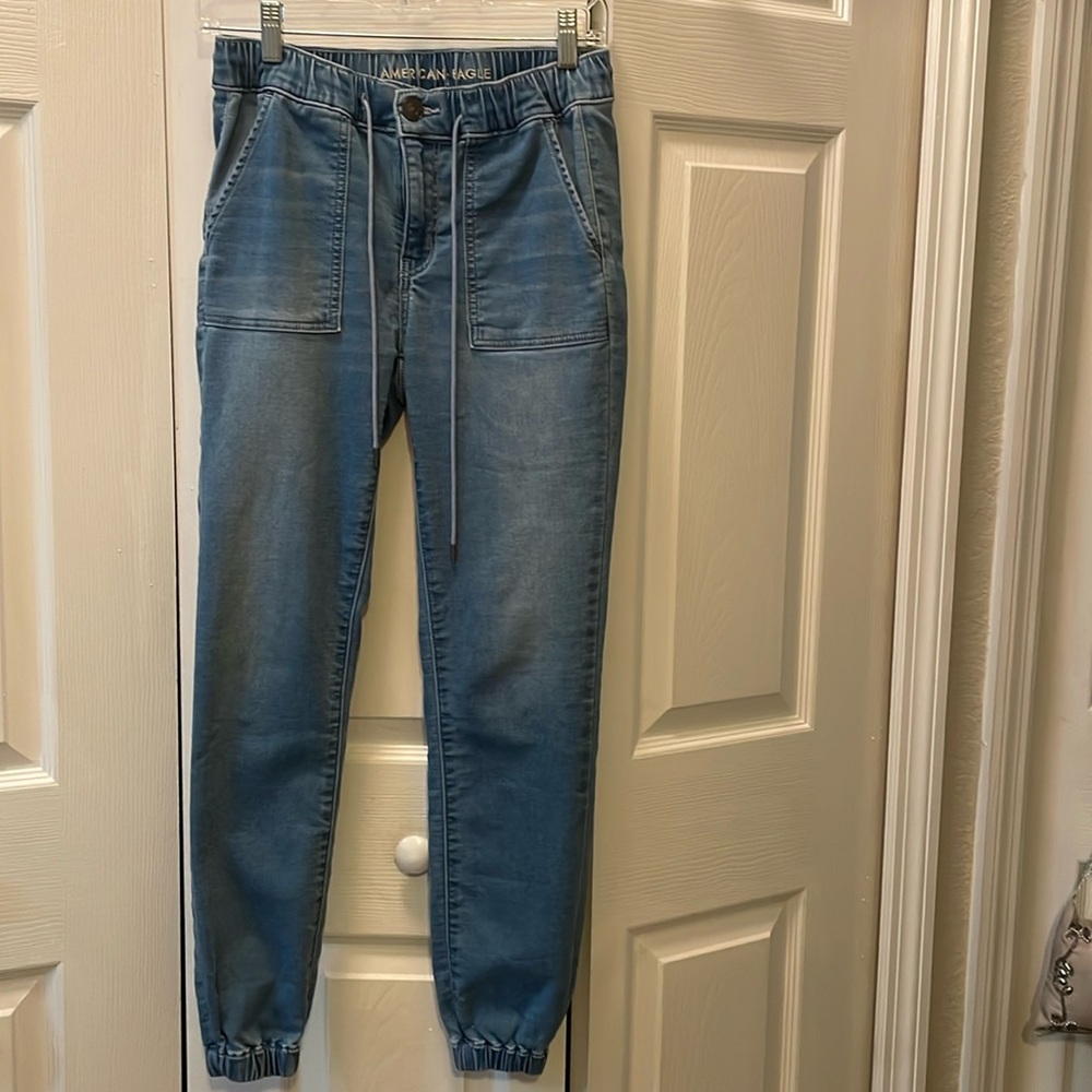 American Eagle soft knit denim joggers